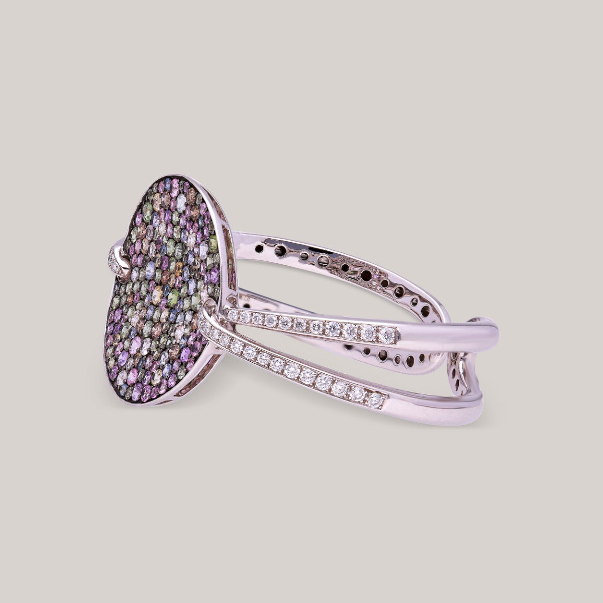 Confetti Charm Diamond Bangle