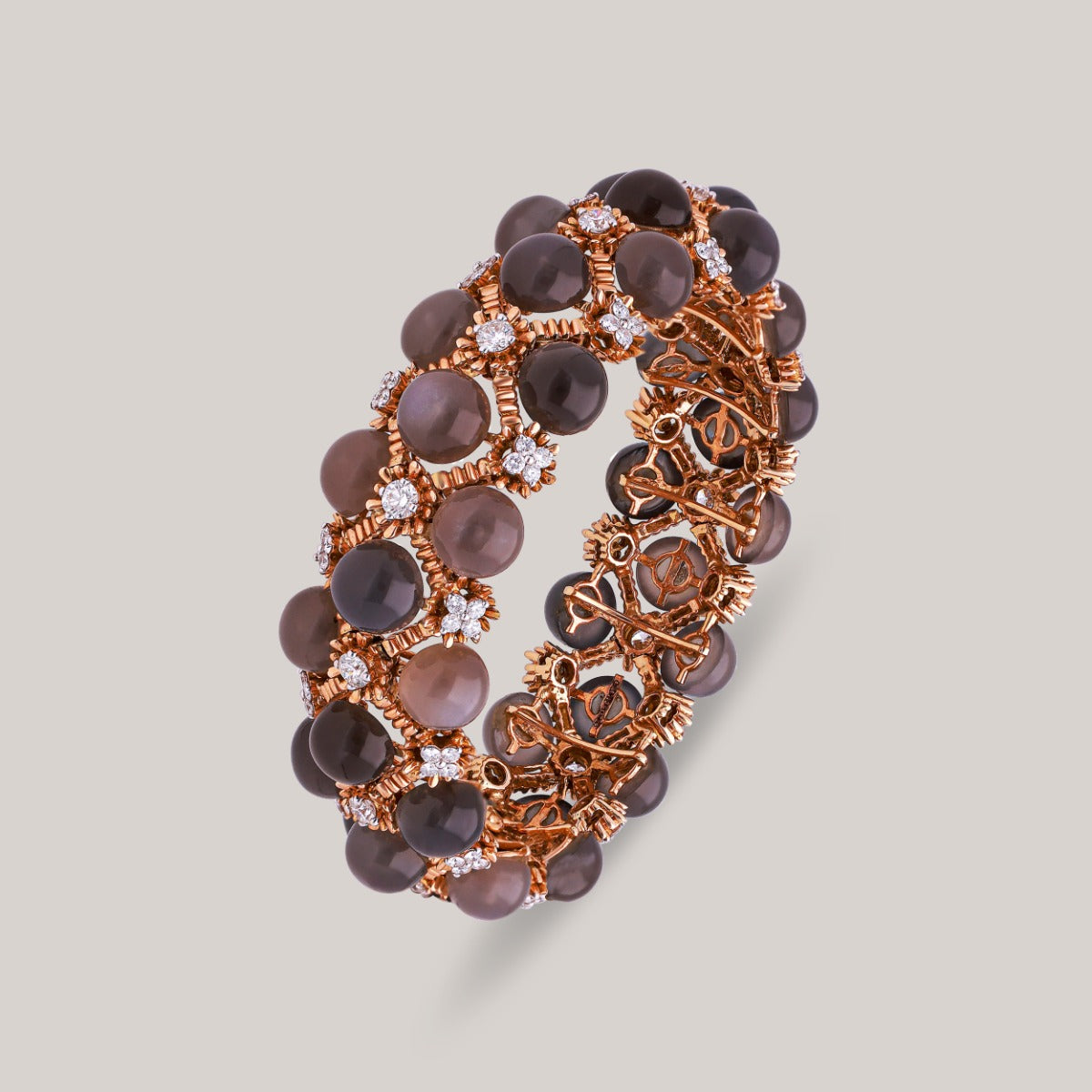 Black Golden Diamond Bangle