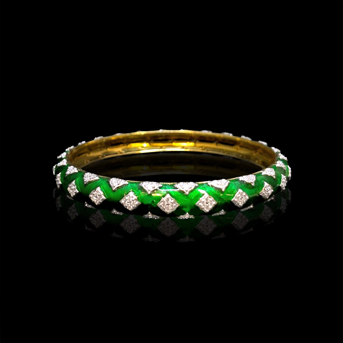 Glitter Mesh Diamond Bangle
