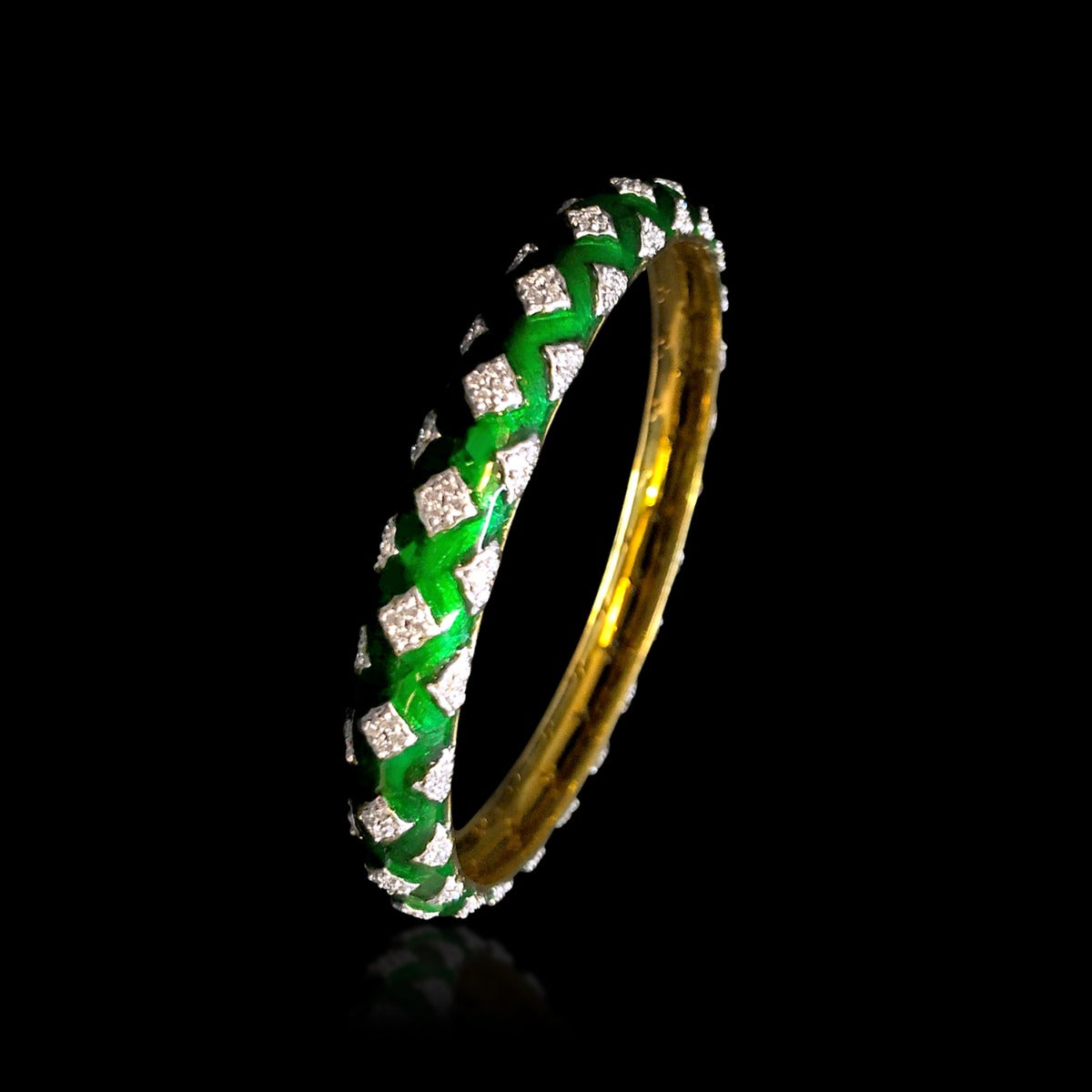 Glitter Mesh Diamond Bangle