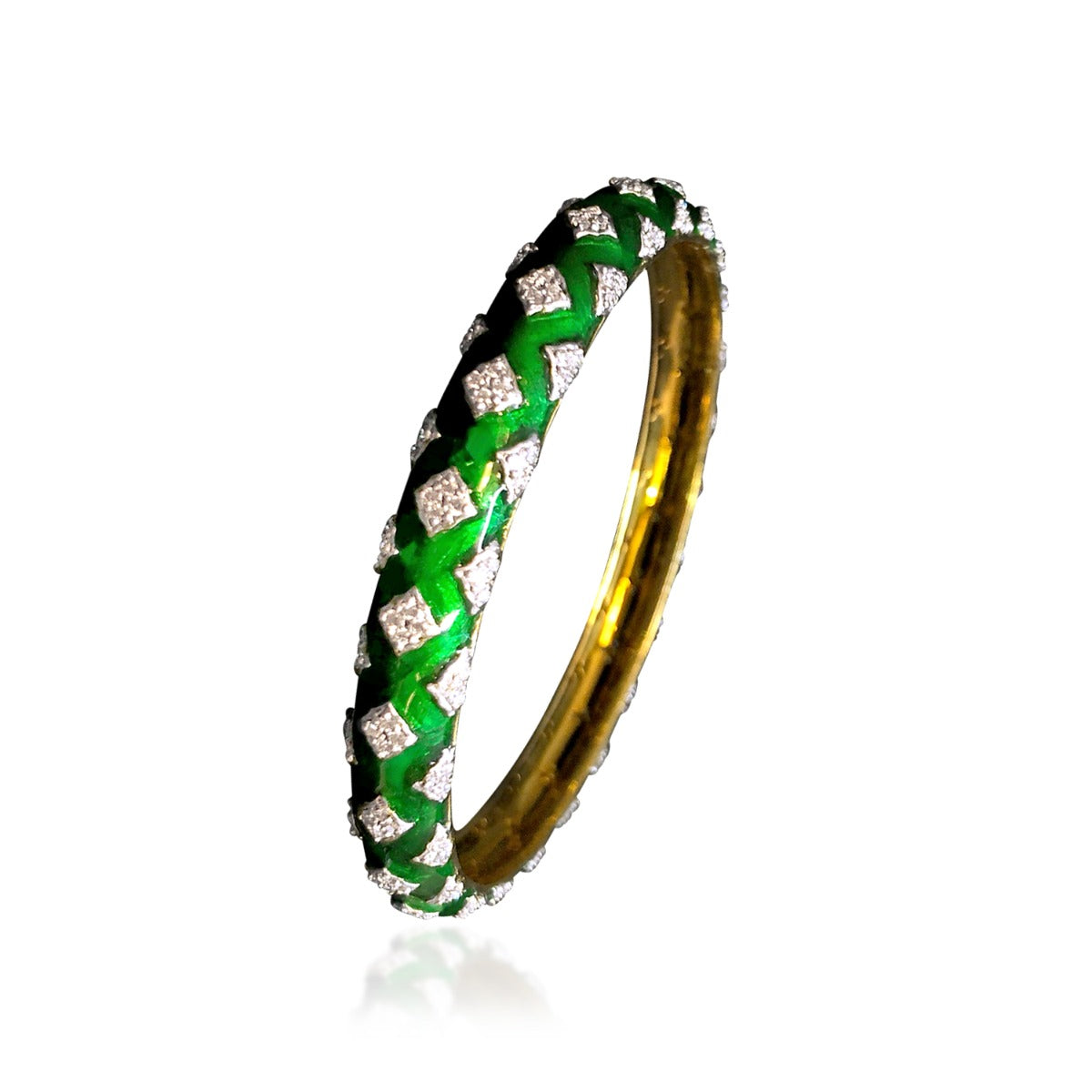 Glitter Mesh Diamond Bangle