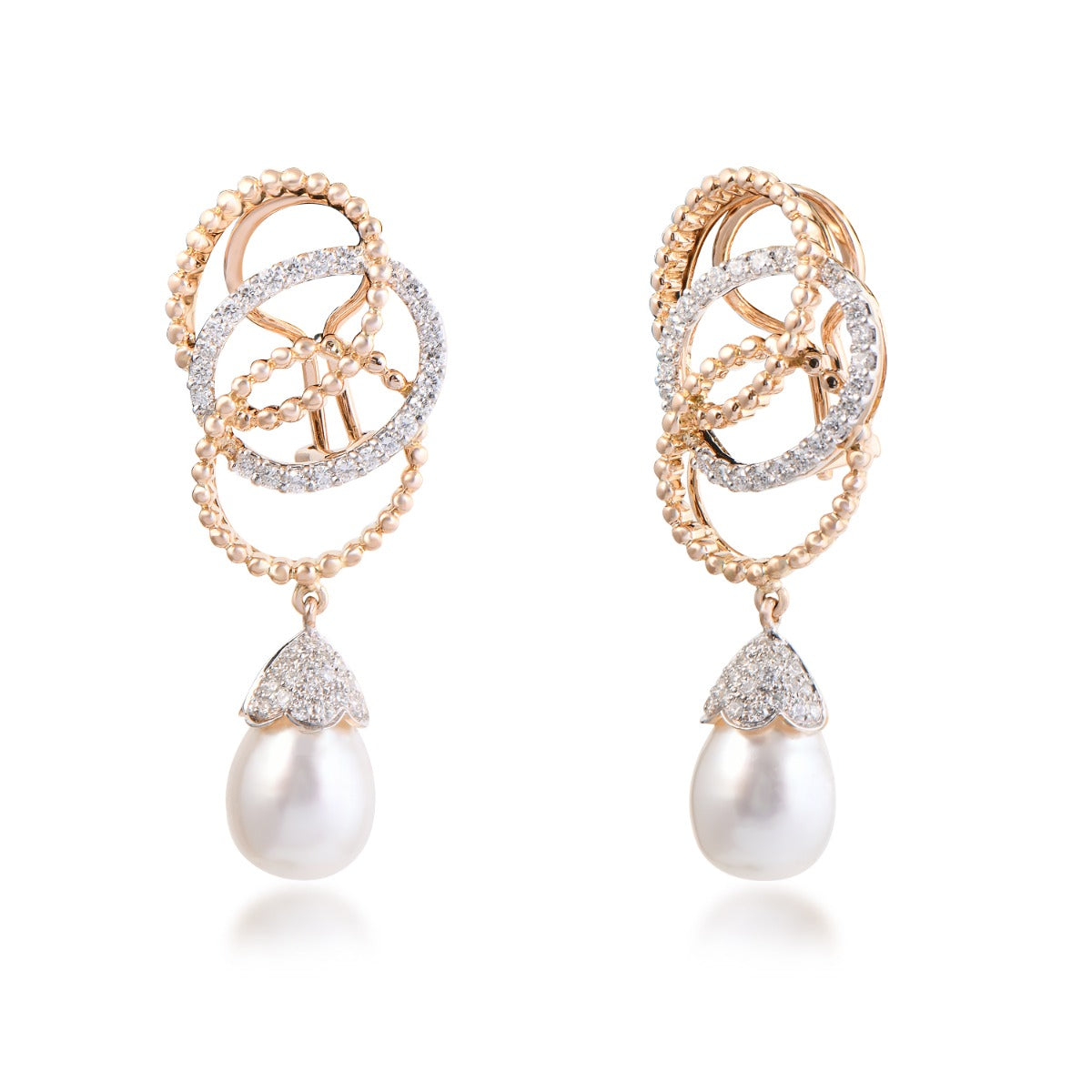 Twin Infinity Diamond Earrings