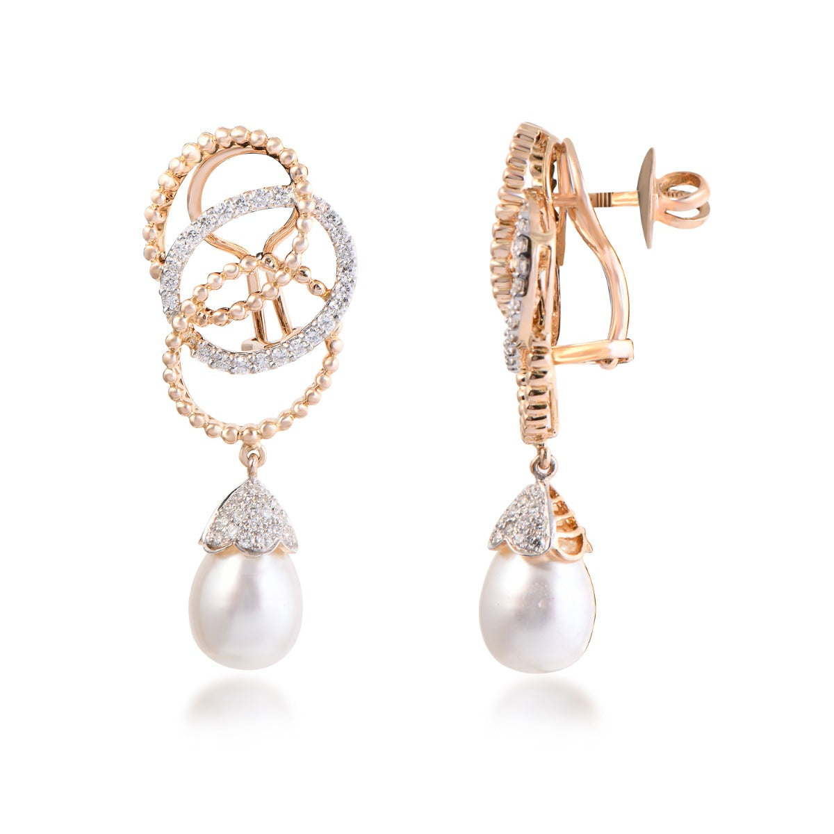 Twin Infinity Diamond Earrings