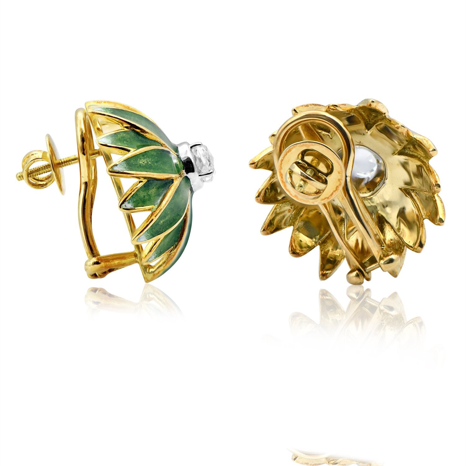 Bloom Scallop Diamond Earrings
