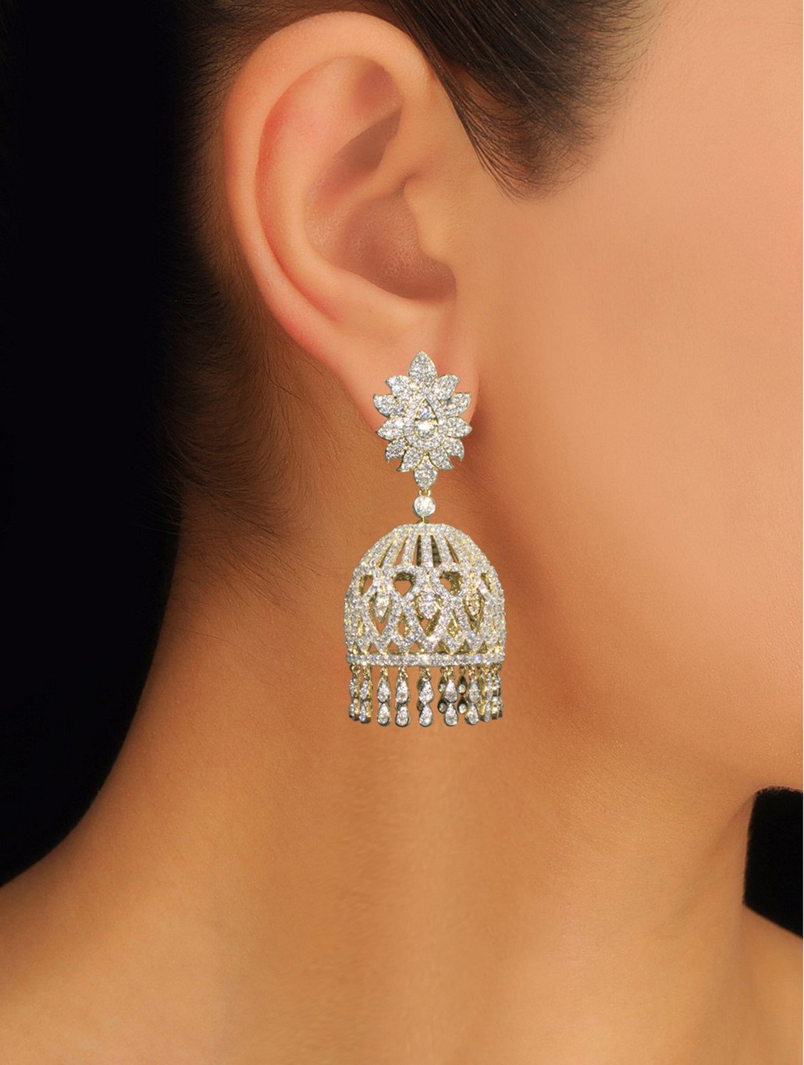 Padmya Diamond Jhumka