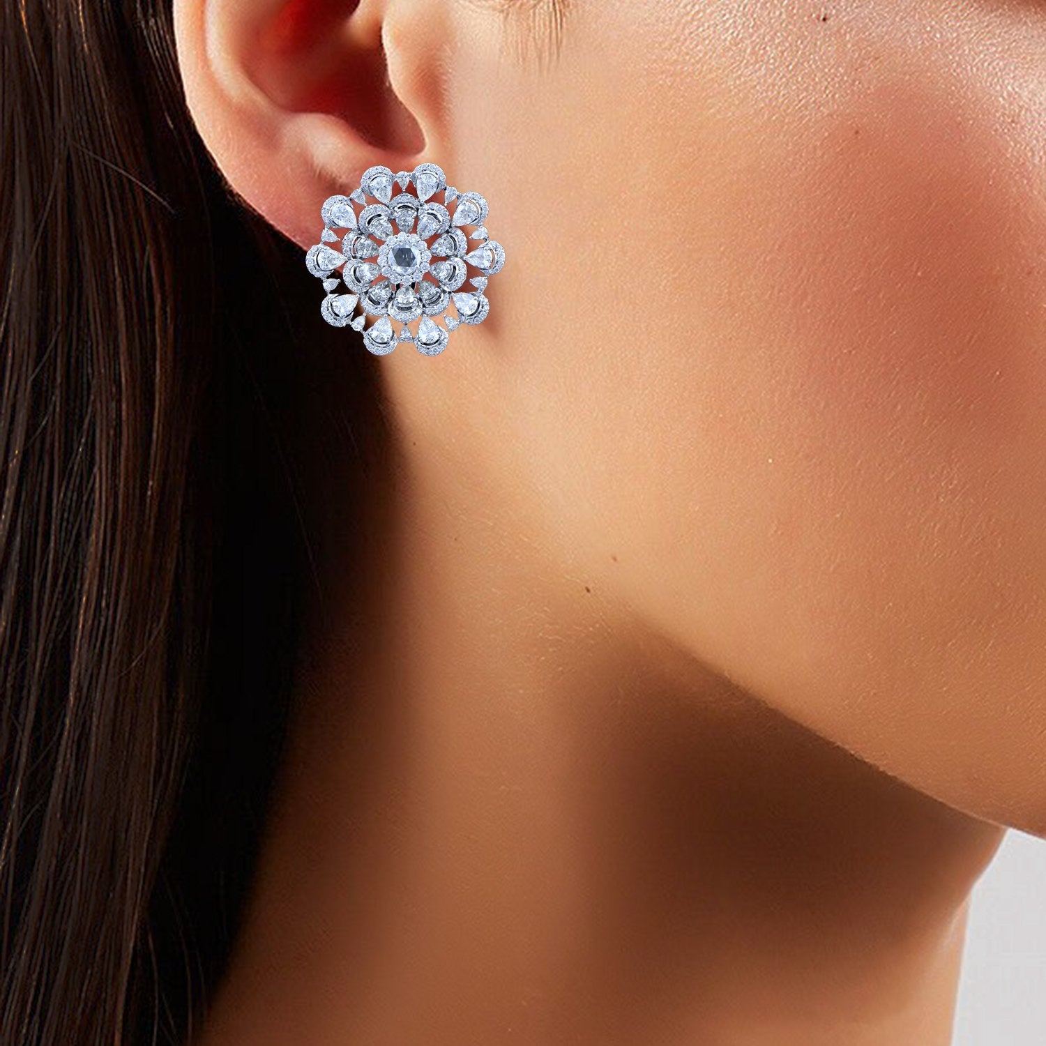 Asyrah Ornate Diamond Earrings