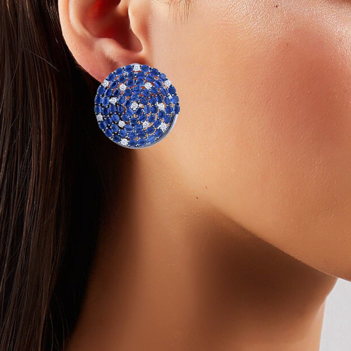Zimri Gemstone Diamond Earrings