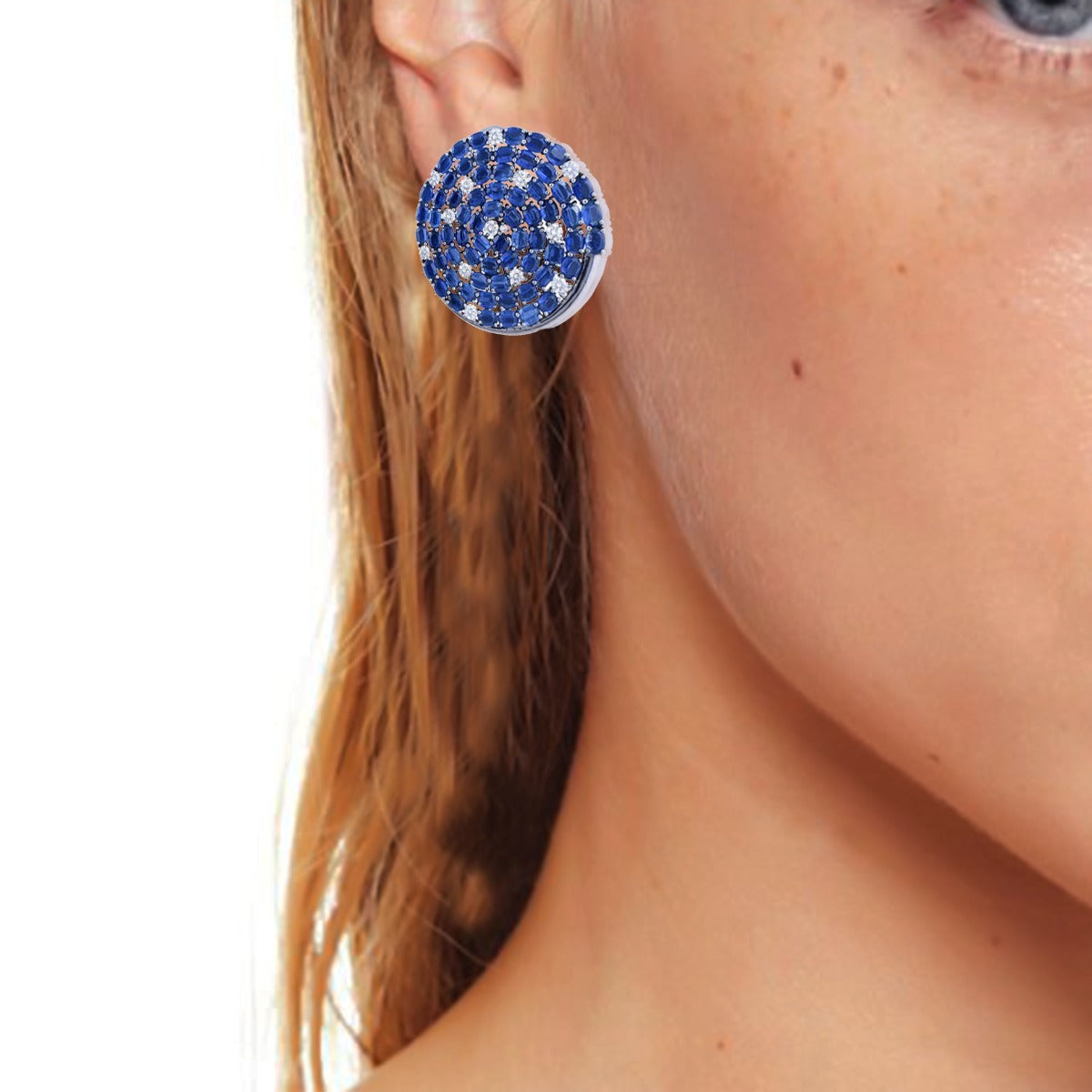 Zimri Gemstone Diamond Earrings