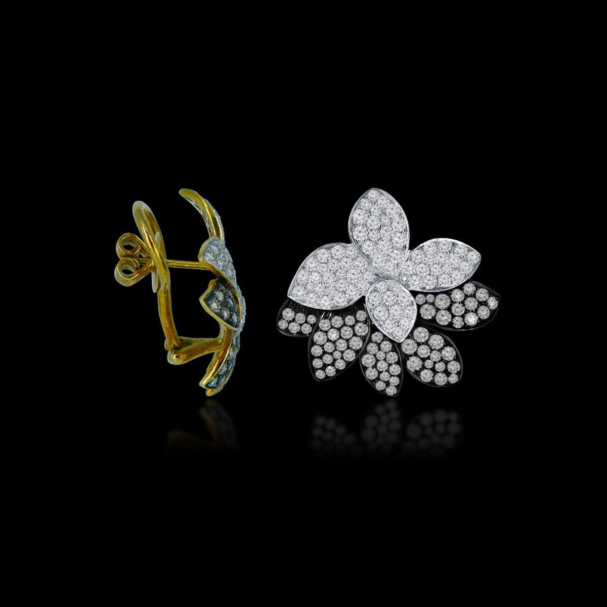 Floral Summer Diamond Earrings