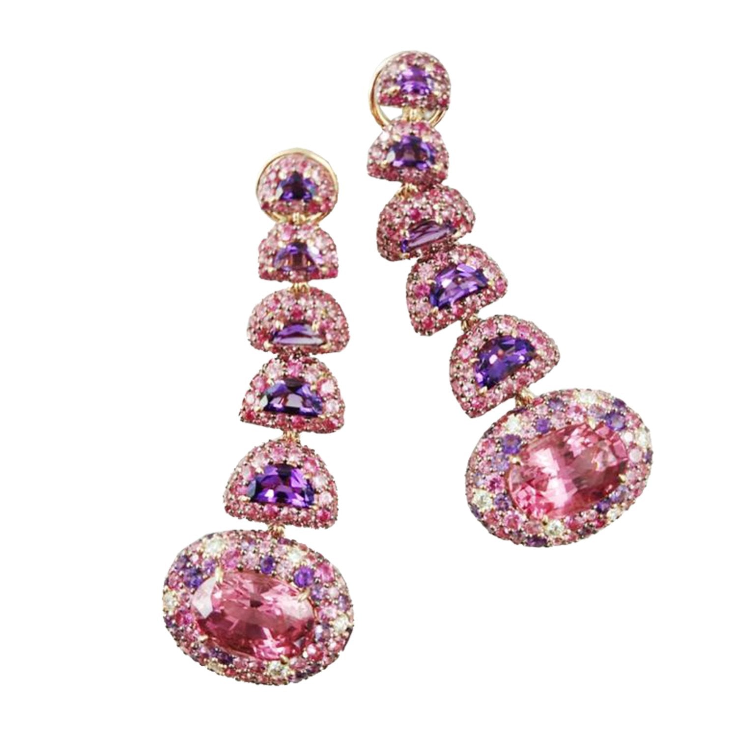 Sapphire Diamond Earrings