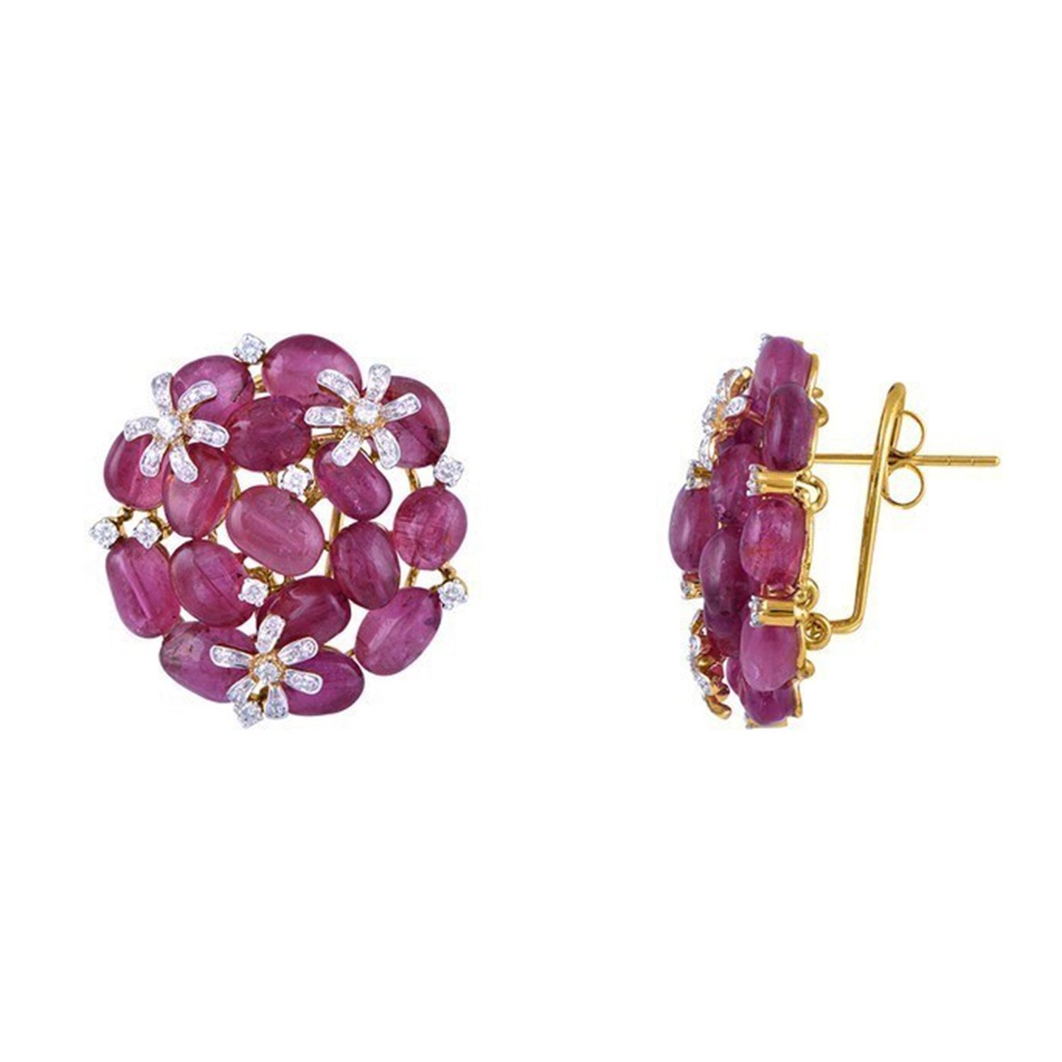 Tourmaline Diamond Earrings