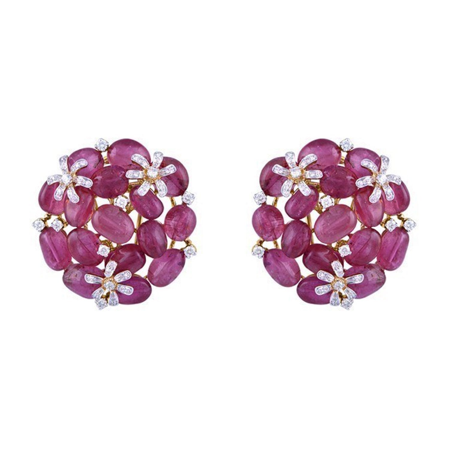 Tourmaline Diamond Earrings
