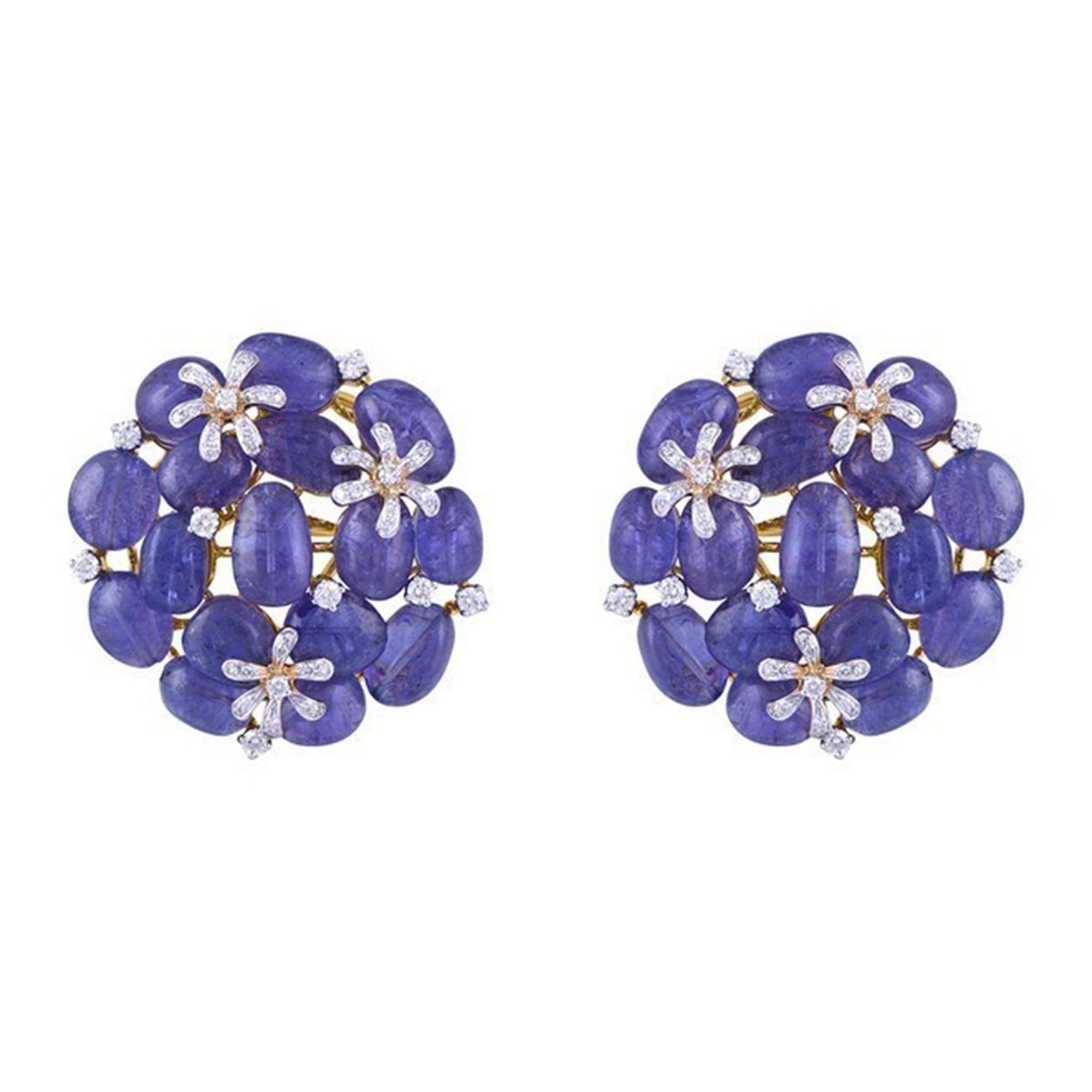 Avira Tanzanite Diamond Earrings