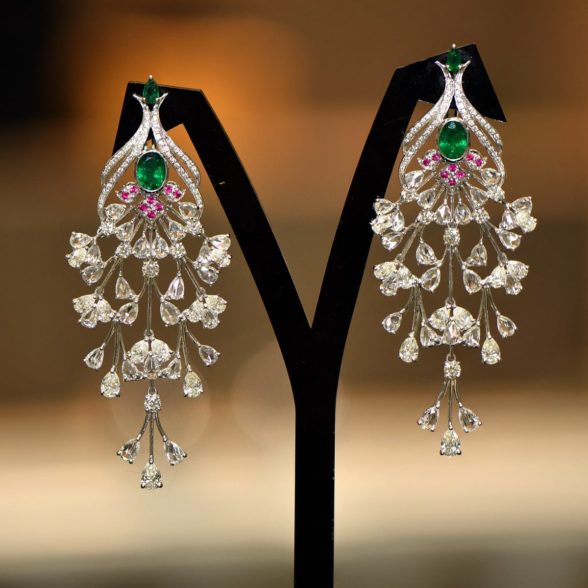 Queenly Diamond Grand Necklace Set