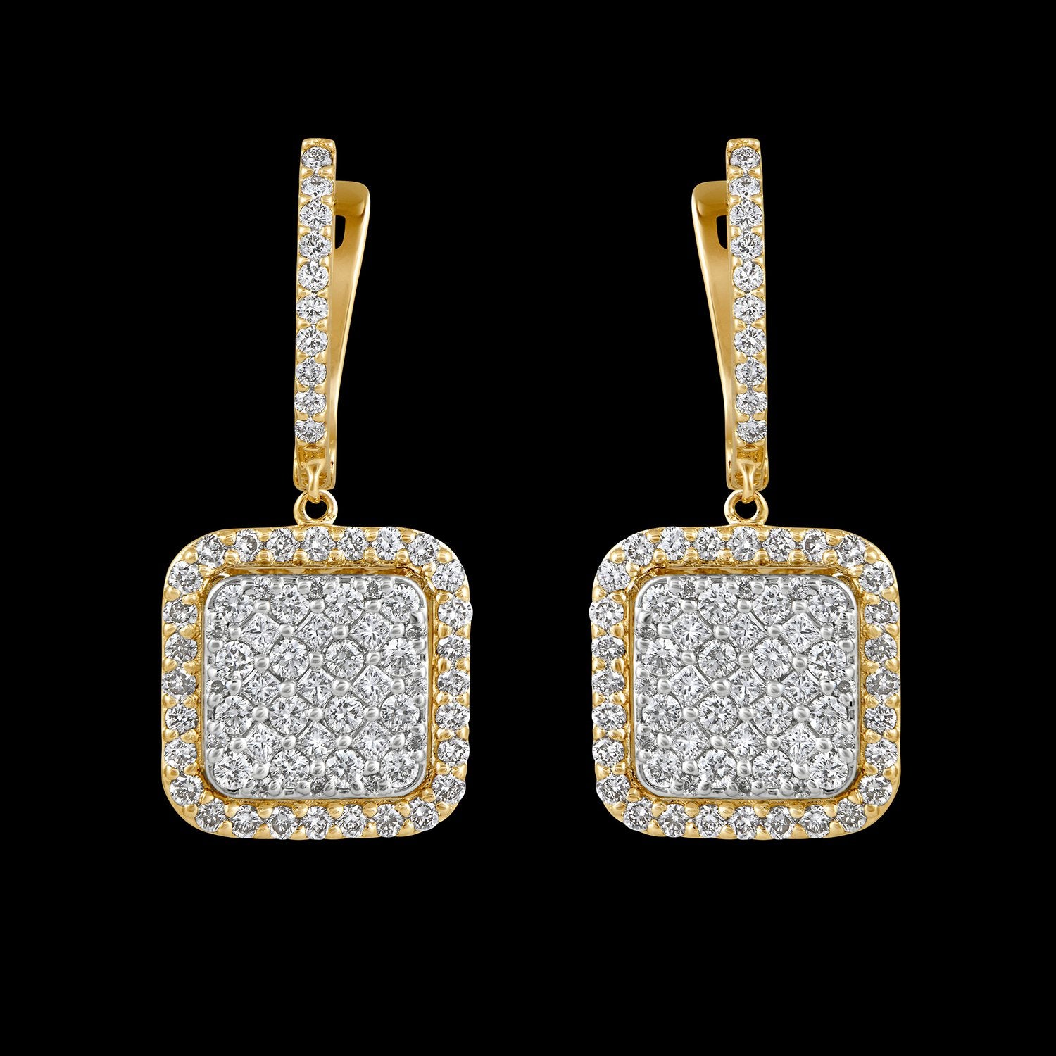 Auriga Clump Diamond Earrings