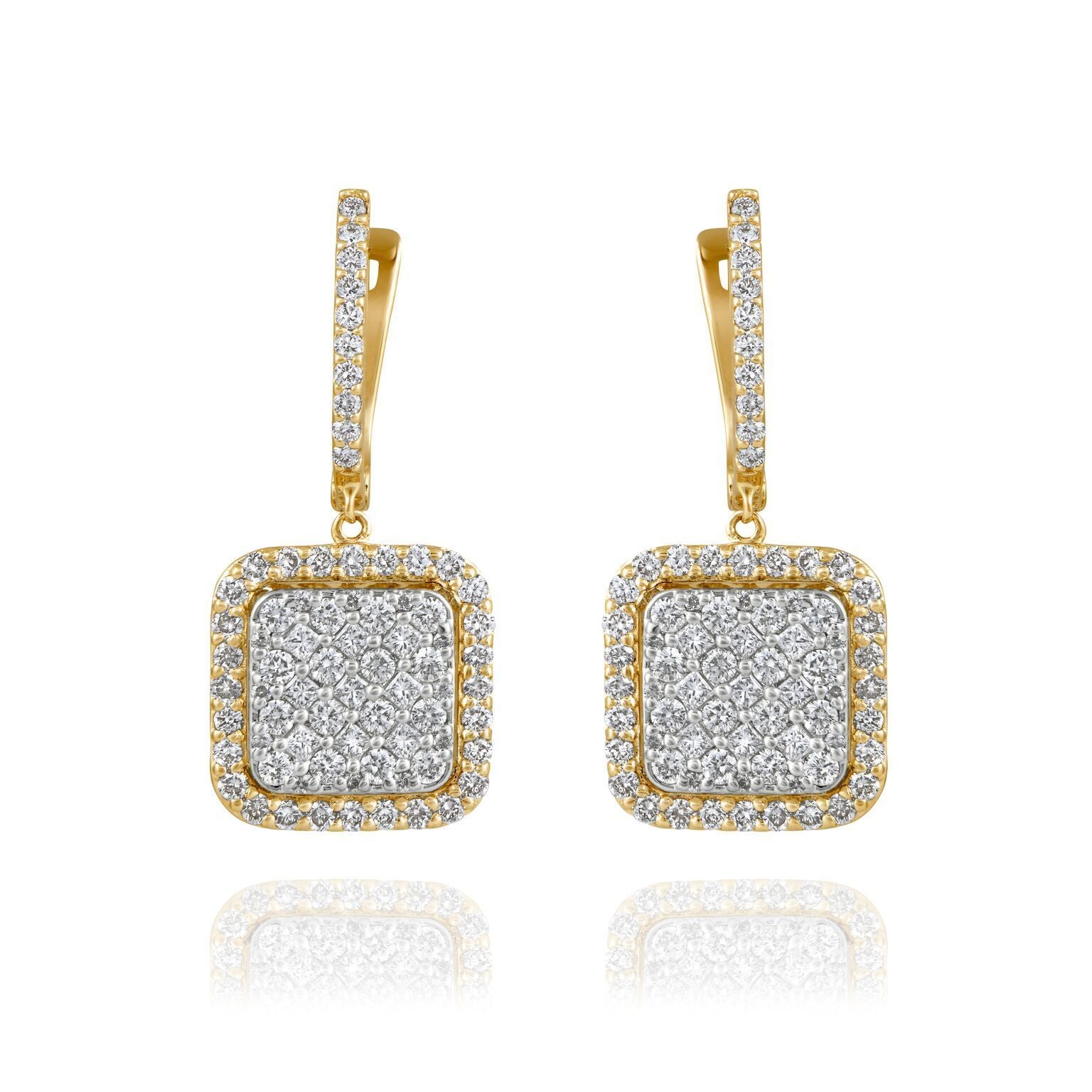 Auriga Clump Diamond Earrings