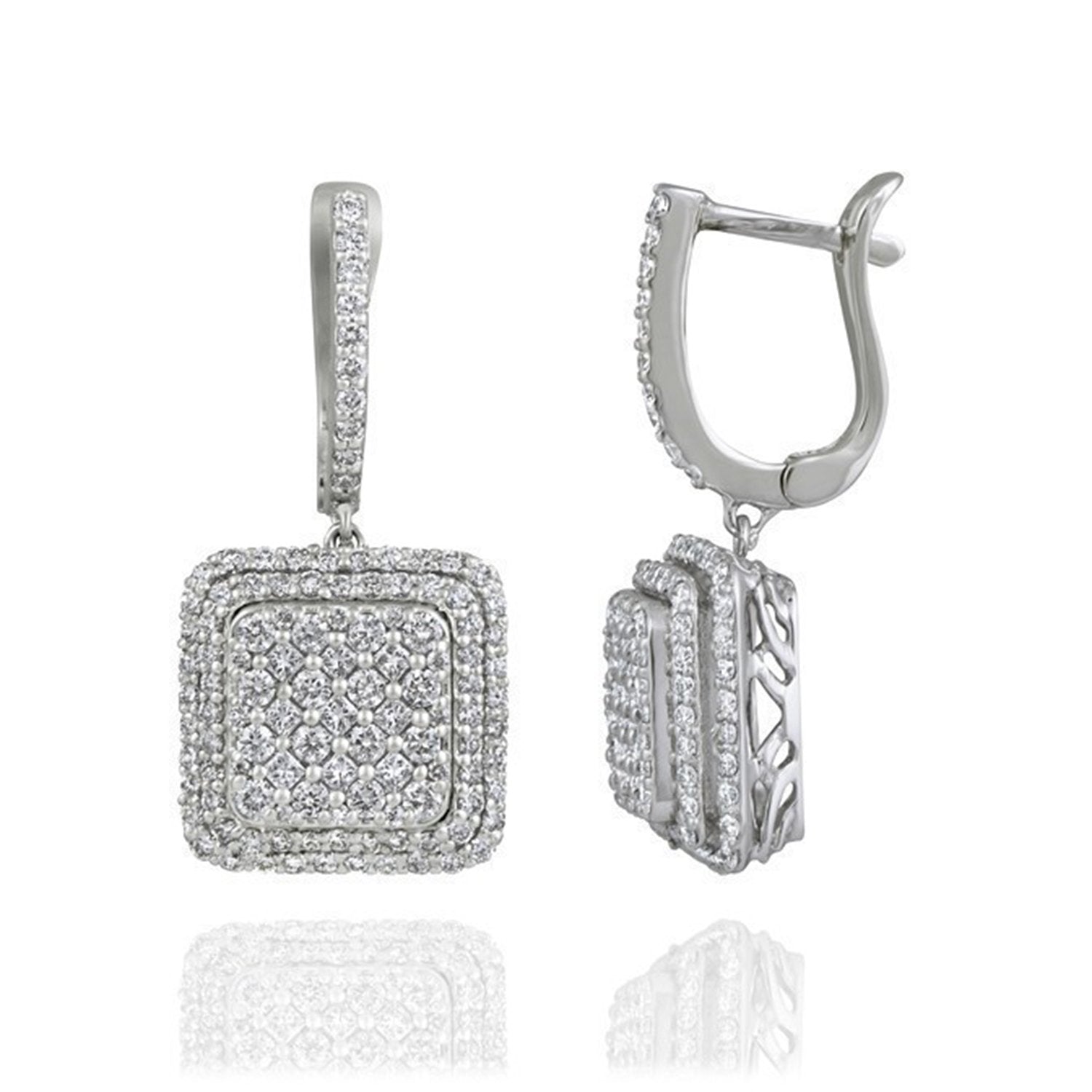Carina Clump Diamond Earrings