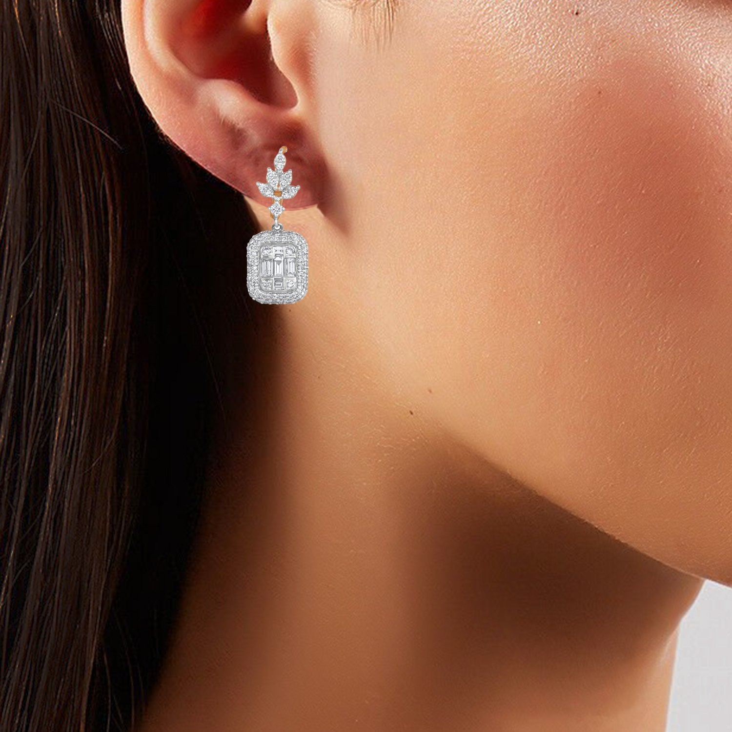 Orion Clump Diamond Earrings