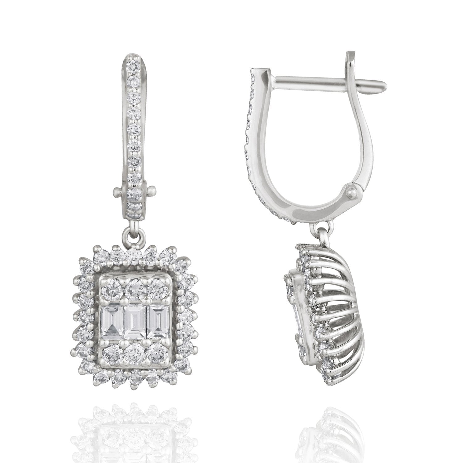 Vela Raceme Diamond Earrings
