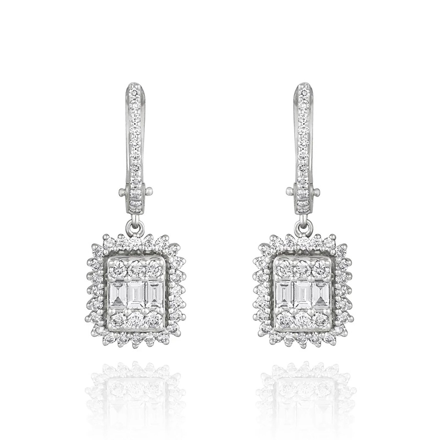 Vela Raceme Diamond Earrings