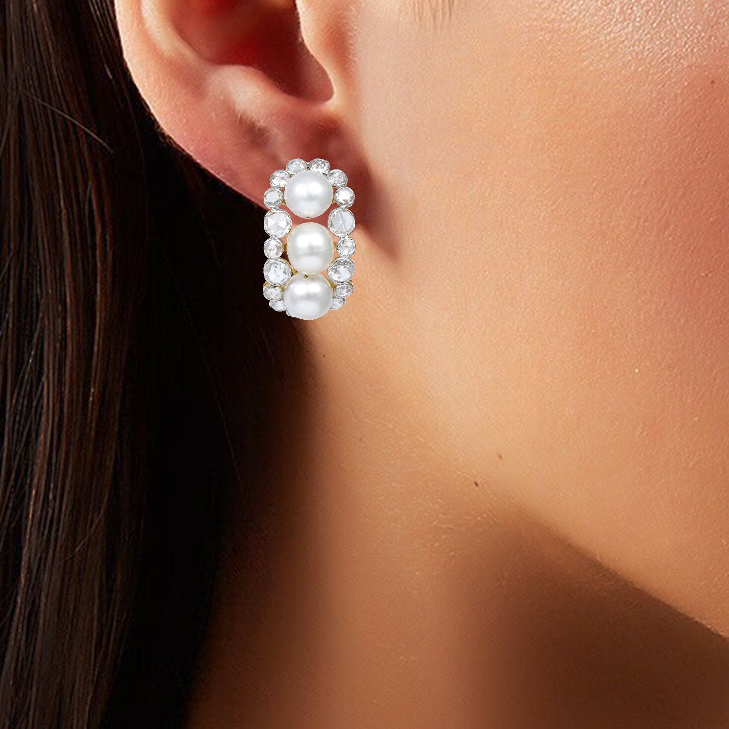 Zeel Gemstone Diamond Earrings