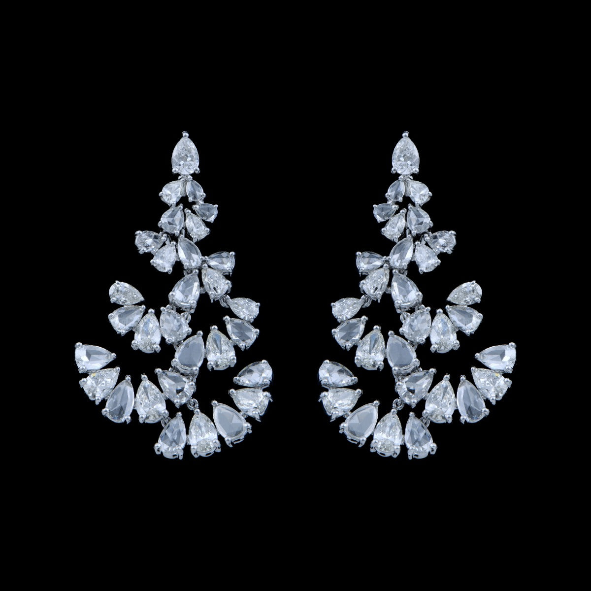 Cluster Drop Earrings