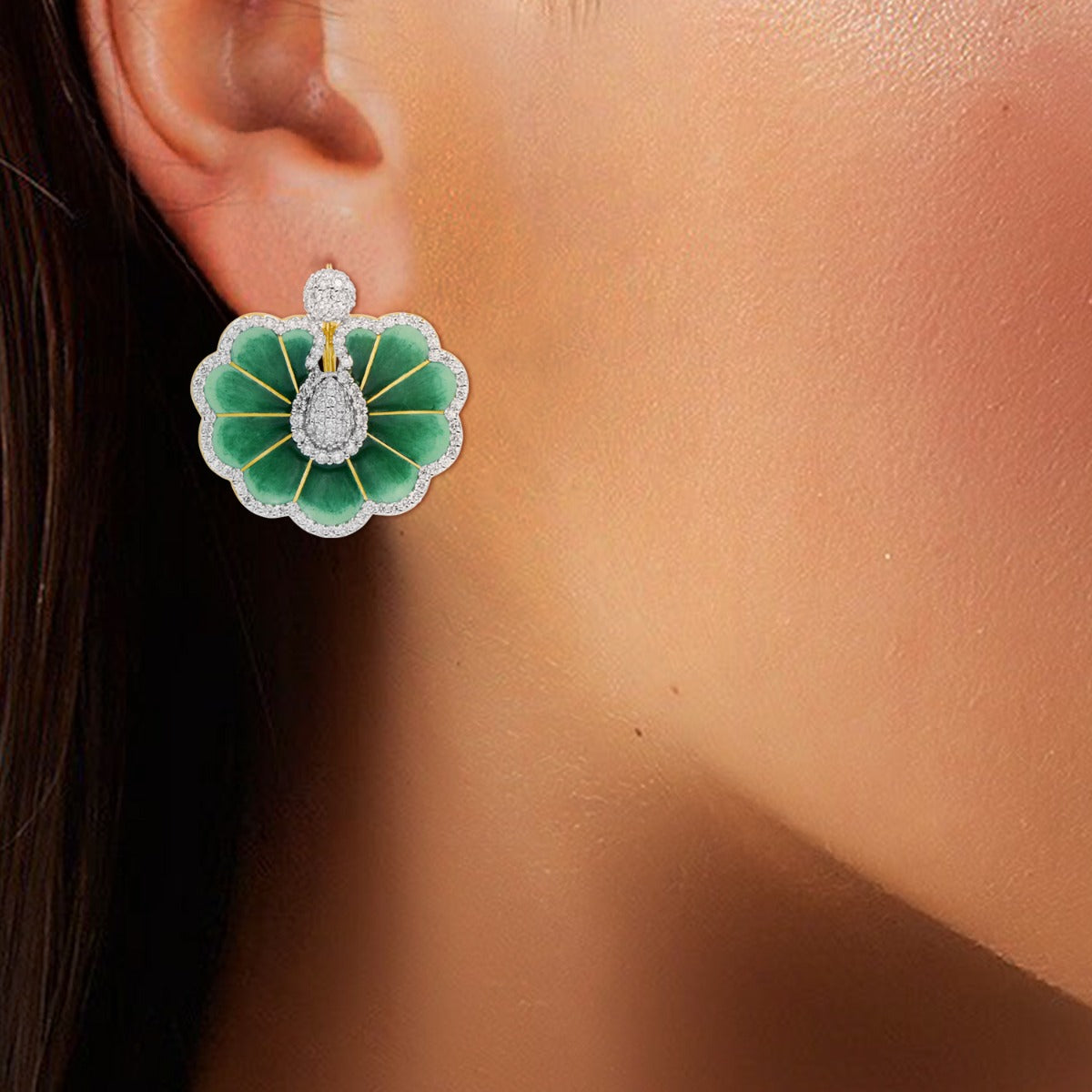 Royal Crown Diamond Earrings