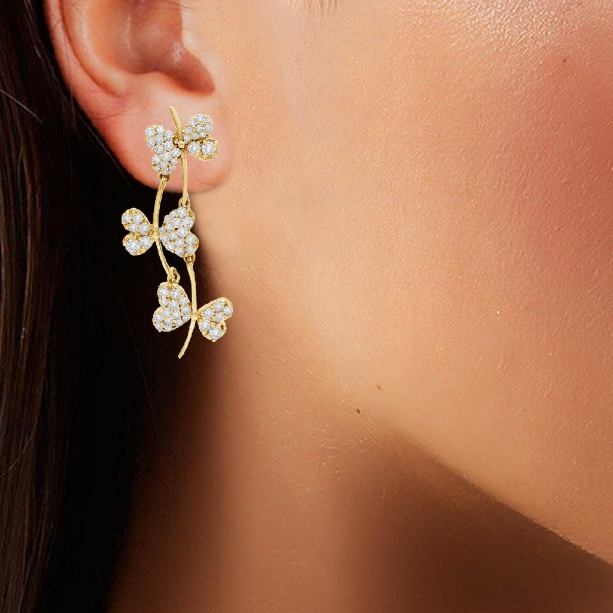 Sparkling Love Diamond Earrings
