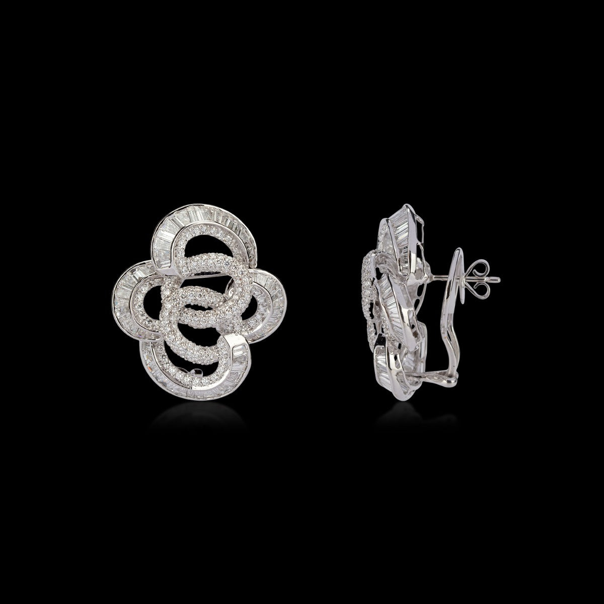 Swish Diamond Earrings