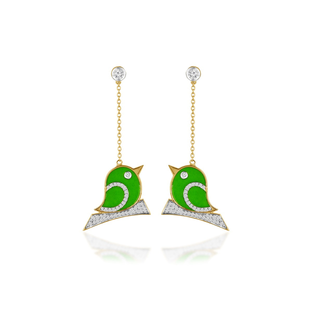 Love Birds Diamond Earrings