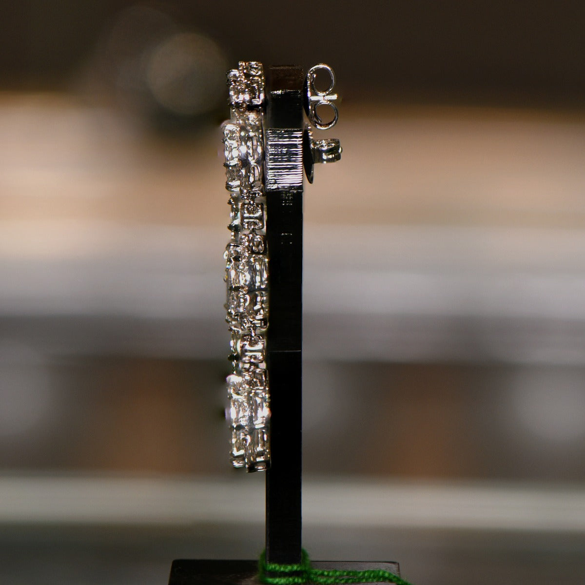 Smashing Three Ring Diamond Earrings