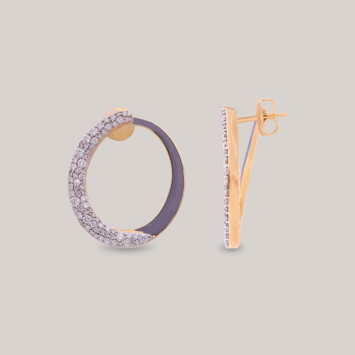 Eclipse Diamond Earrings