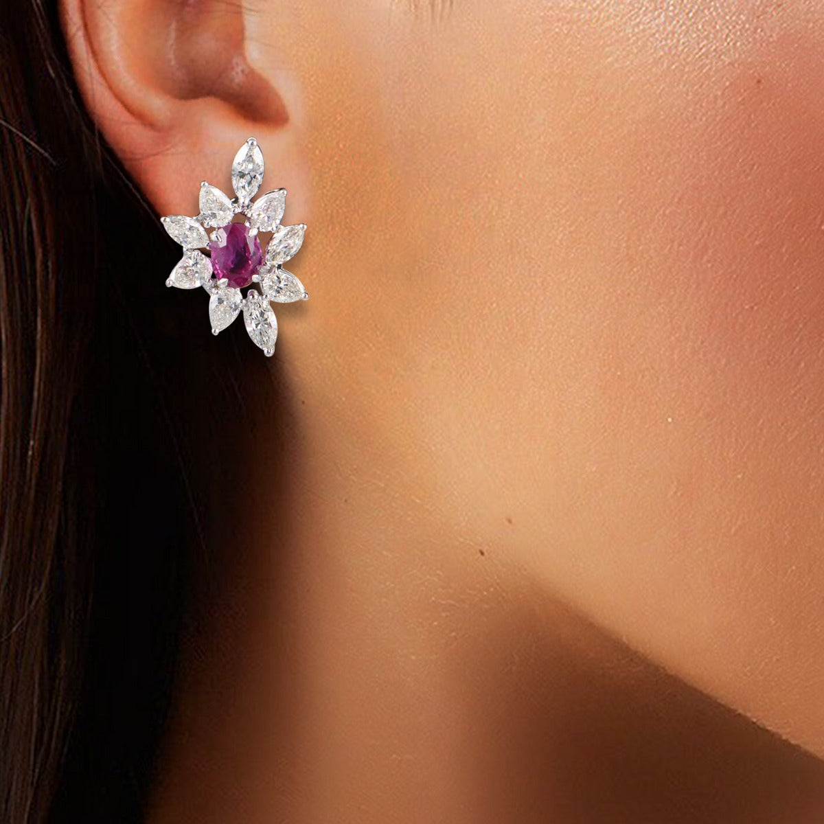 Prairie Star Diamond Earrings