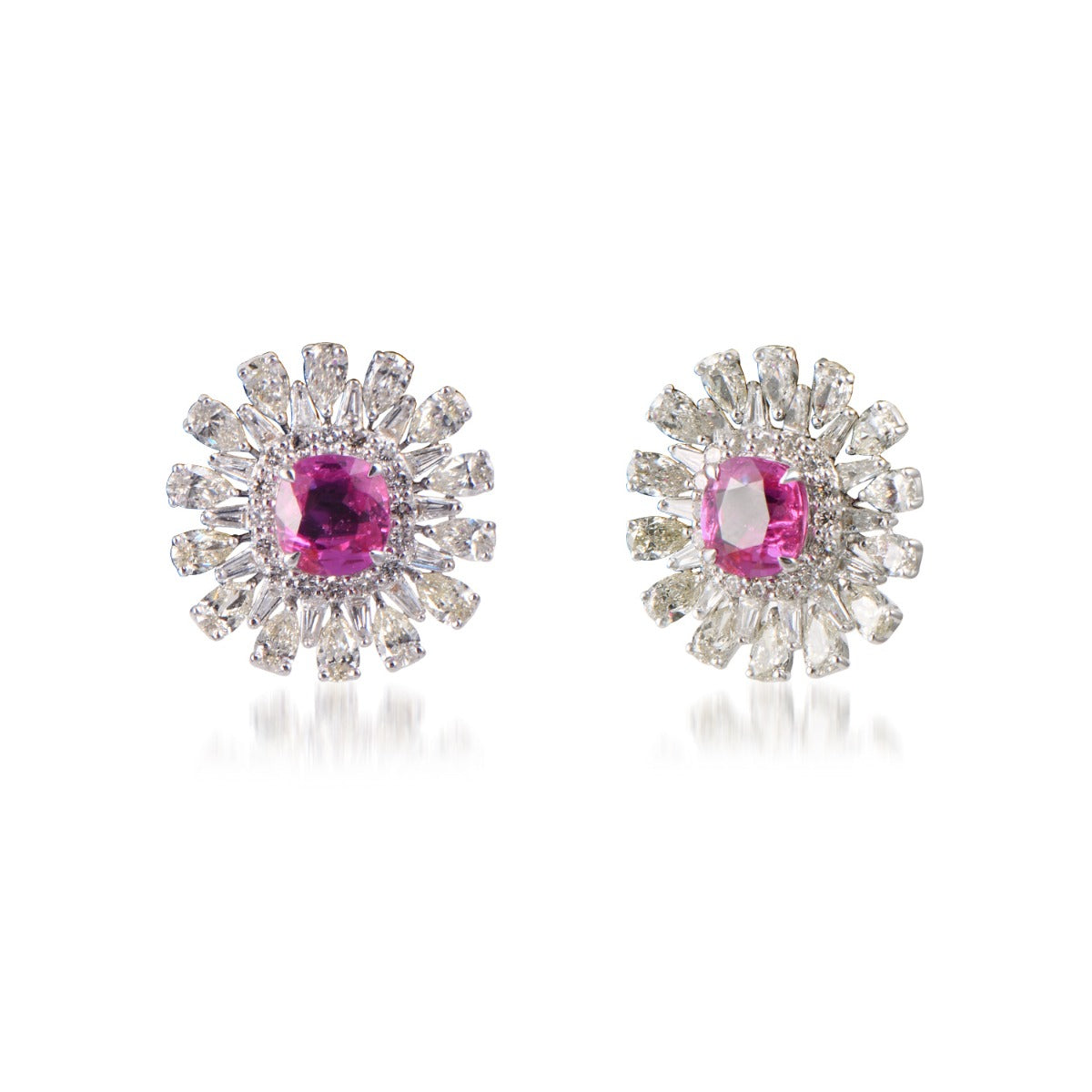 Semi Bloom Diamond Earrings