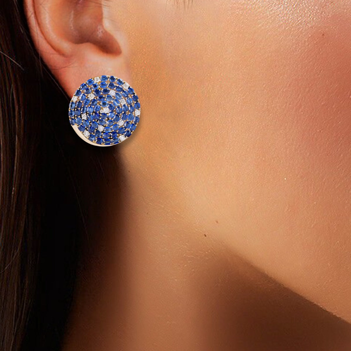 Kyanite Celestial Diamond Earrings