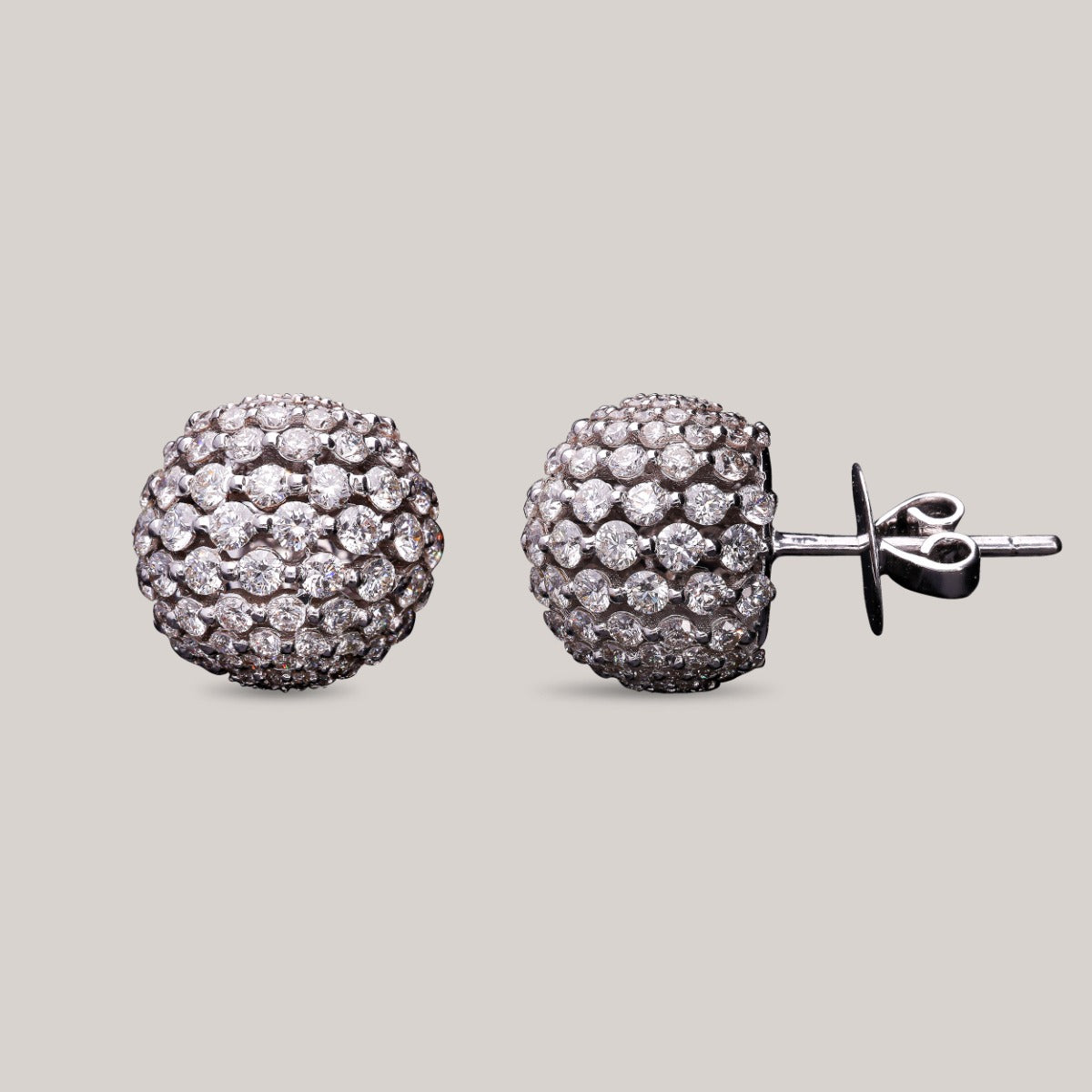 Disco Ball Diamond Earrings