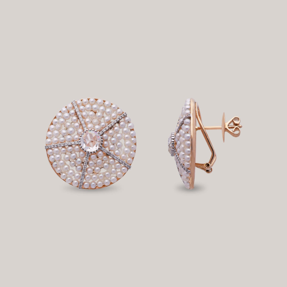 Allira Pearl Diamond Earrings