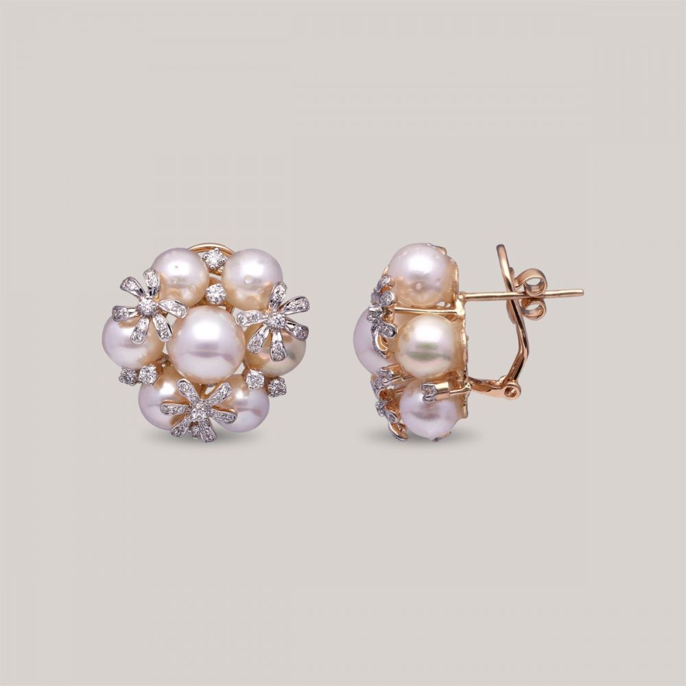 Alluring Pearl Diamond Necklace Set
