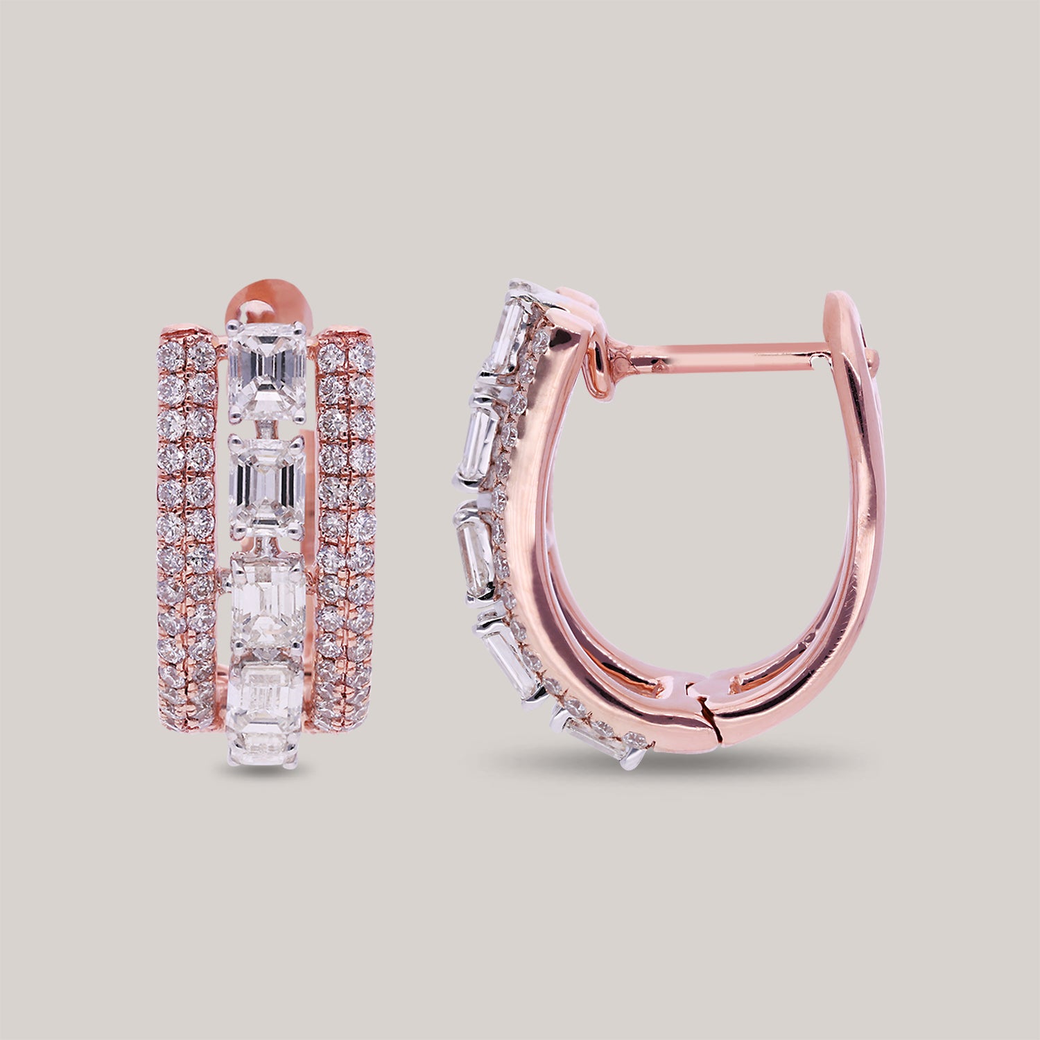 Radiant Blaze Diamond Earrings