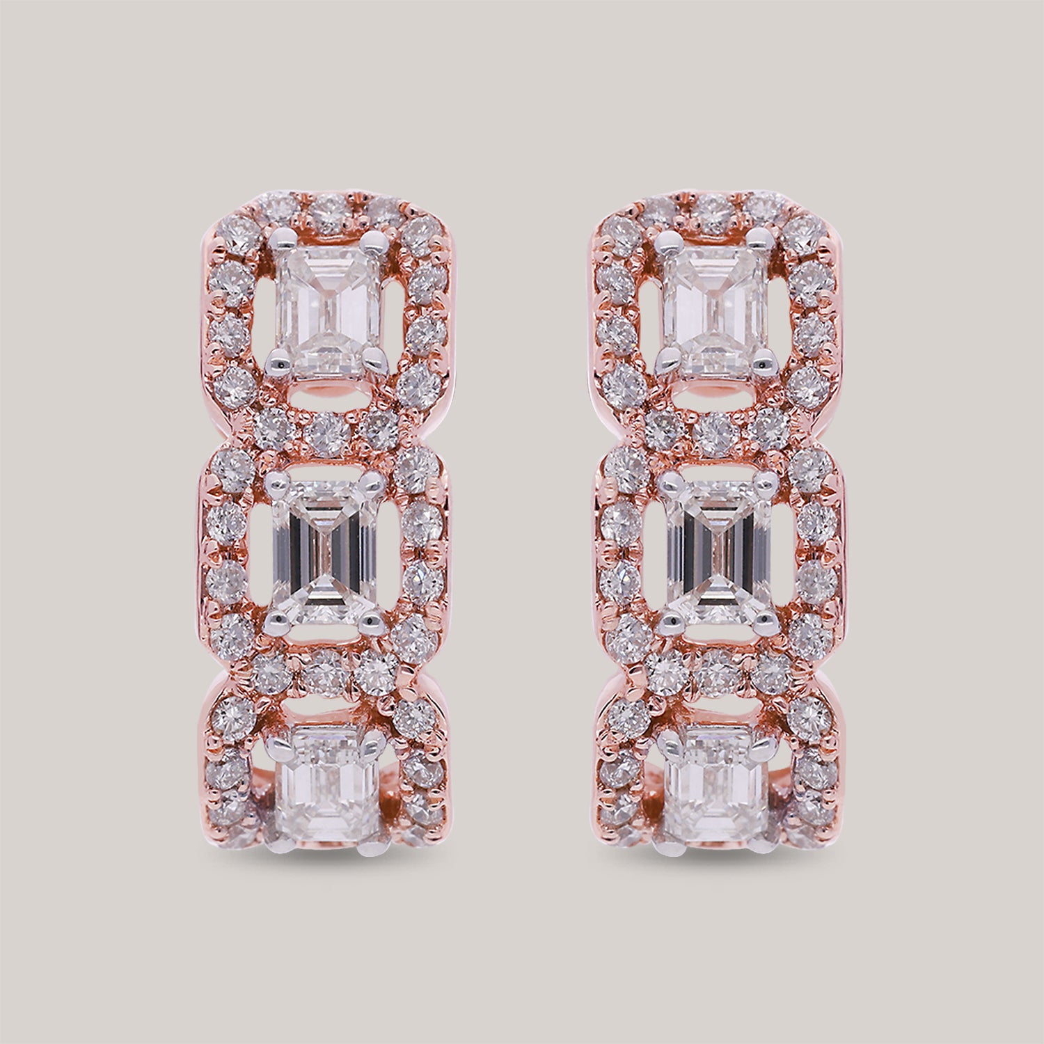 Champagne Charm Diamond Earrings