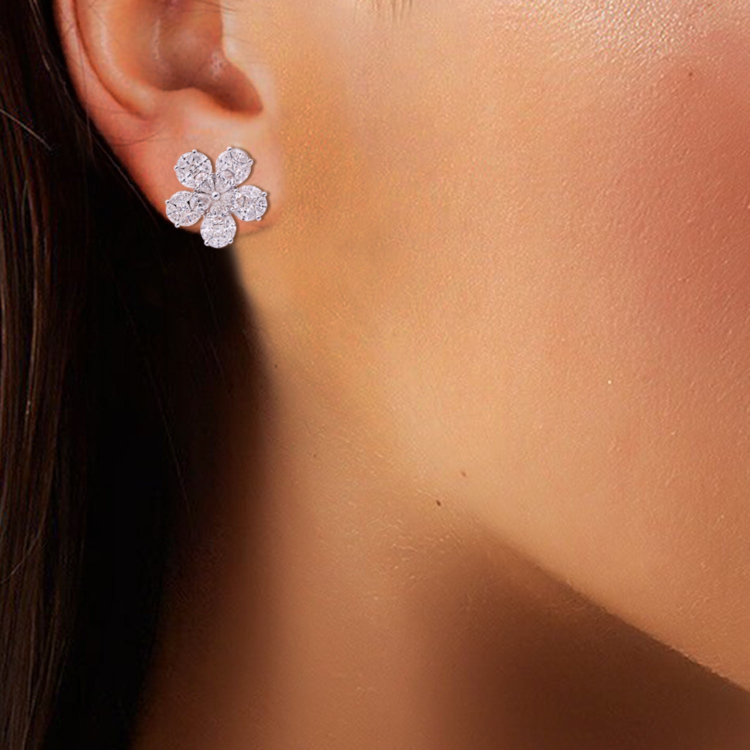 Sparkle Studs Diamond Earrings