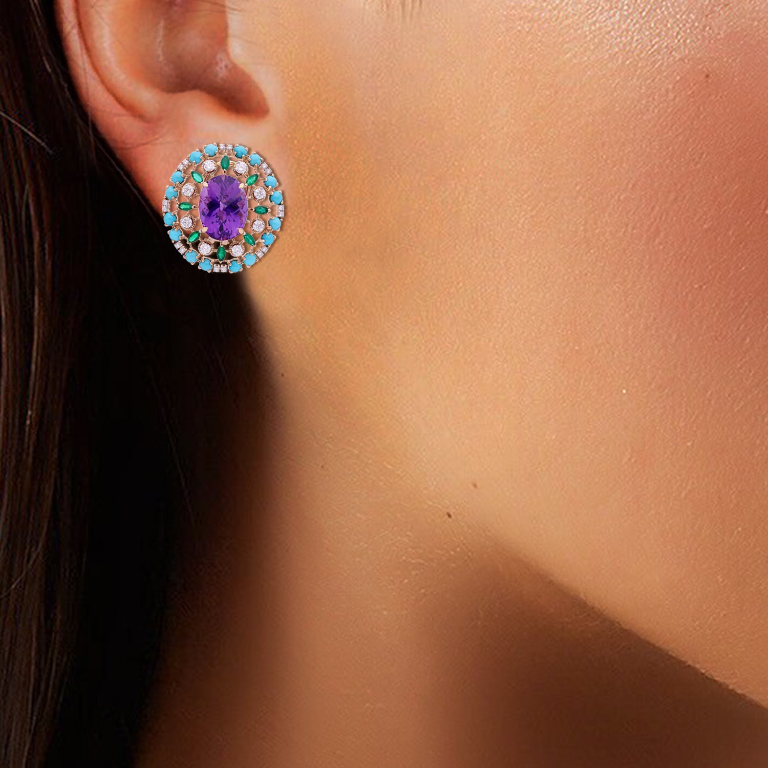 Blue Bliss Diamond Earrings