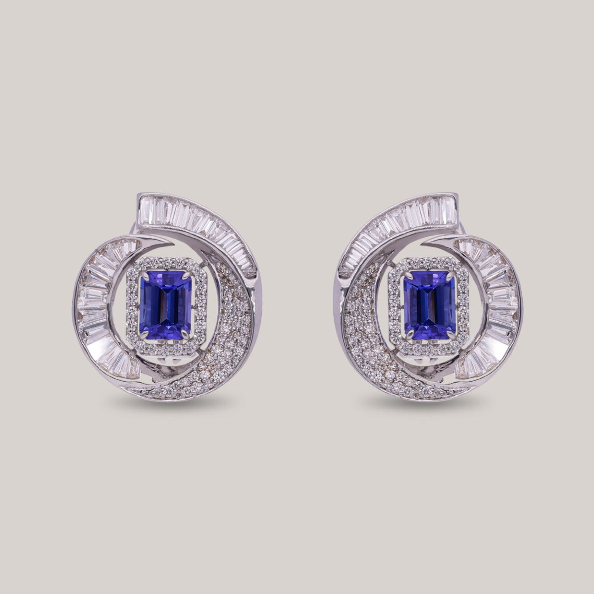 Spheroid Diamond Earrings