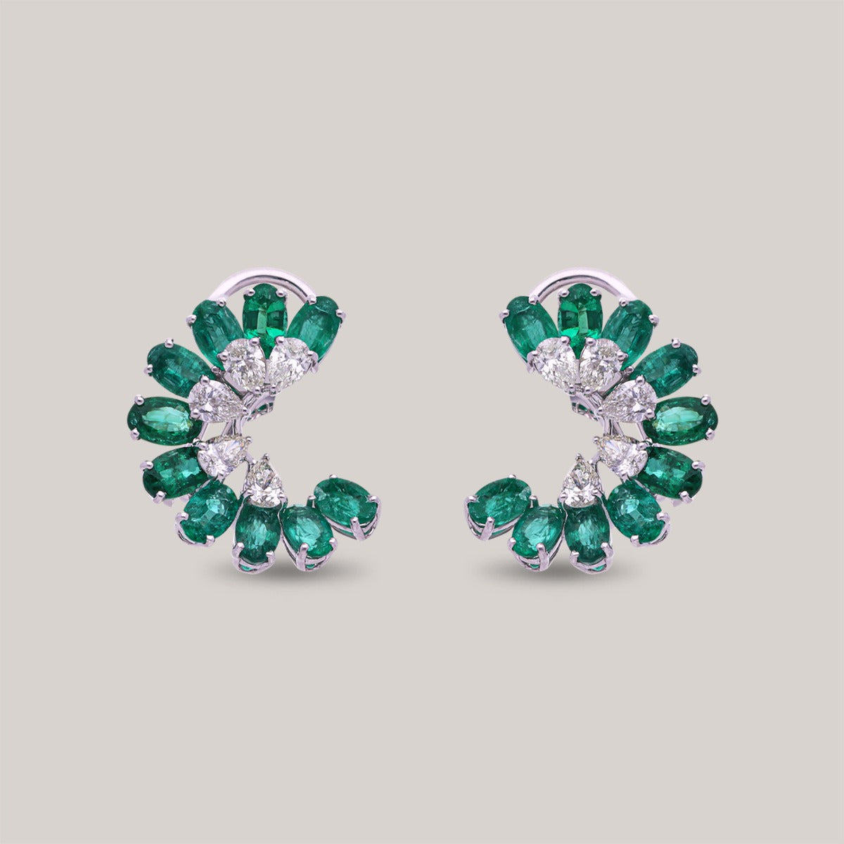 Gossamer Emerald Diamond Earrings