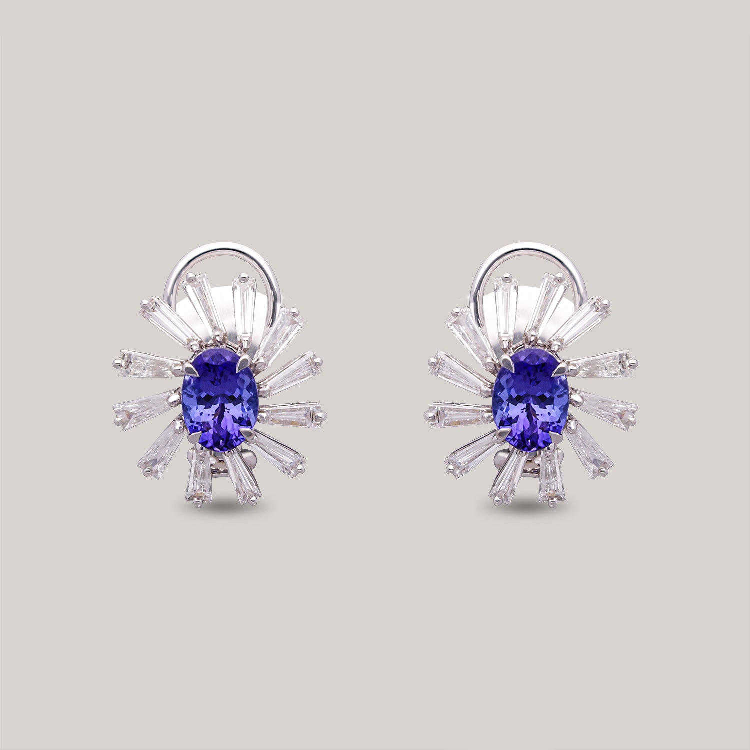 Aarna Tanzanite Diamond Earrings