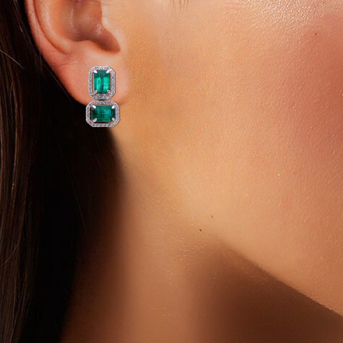 Verdant Diamond Earrings