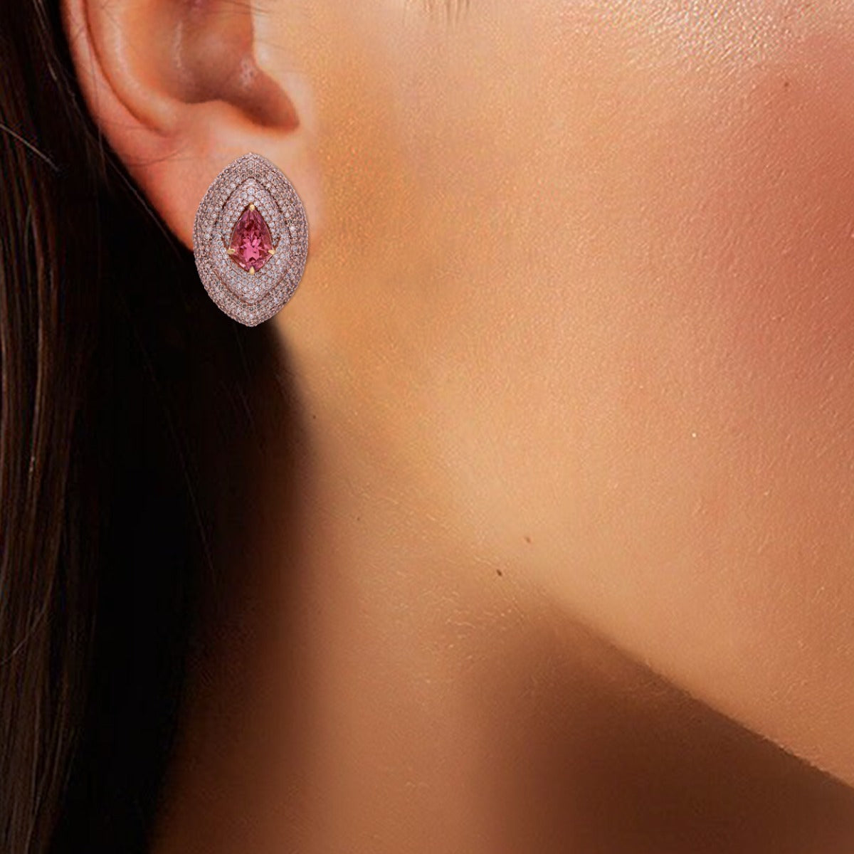 Cerise Diamond Earrings