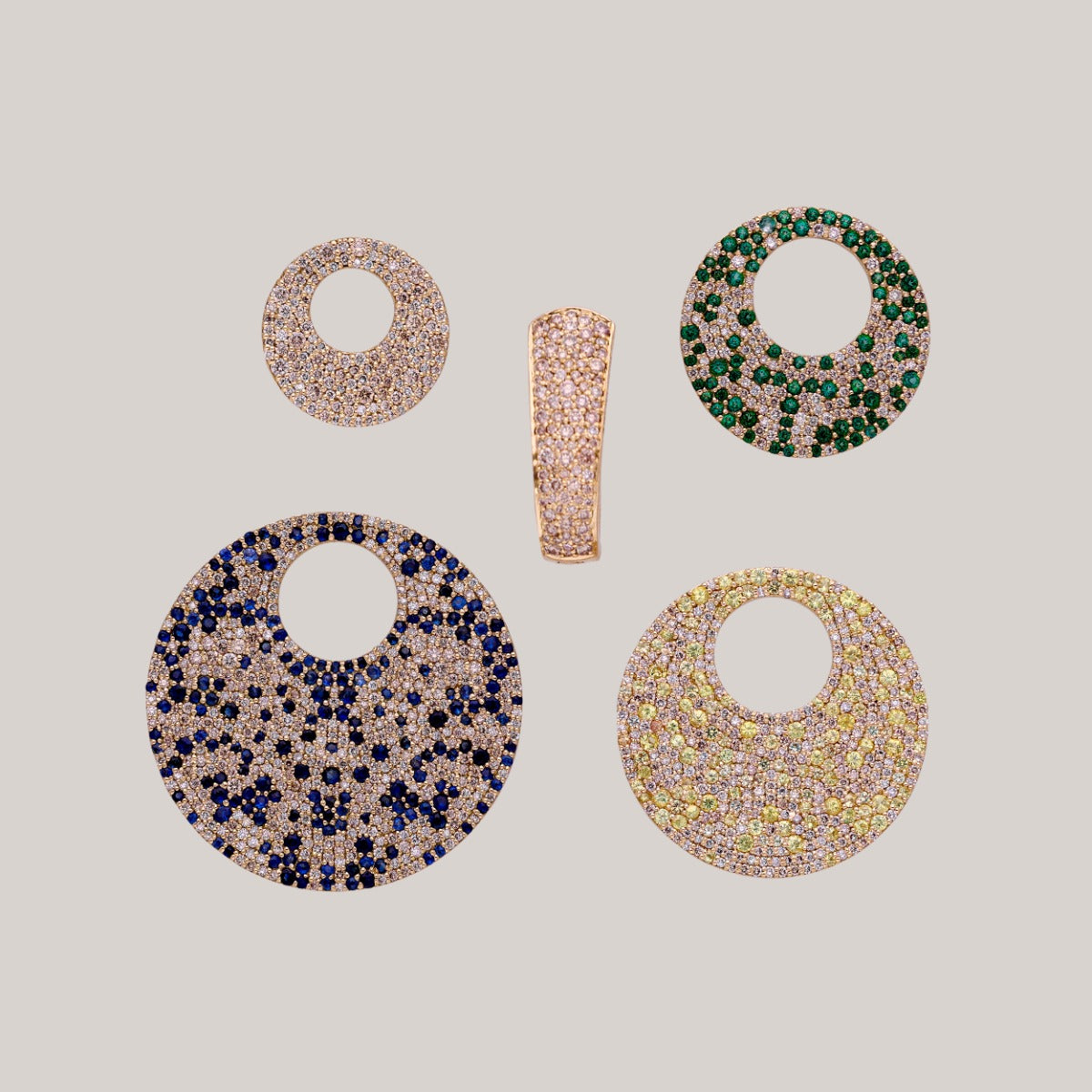 Royal Circles Diamond Earrings