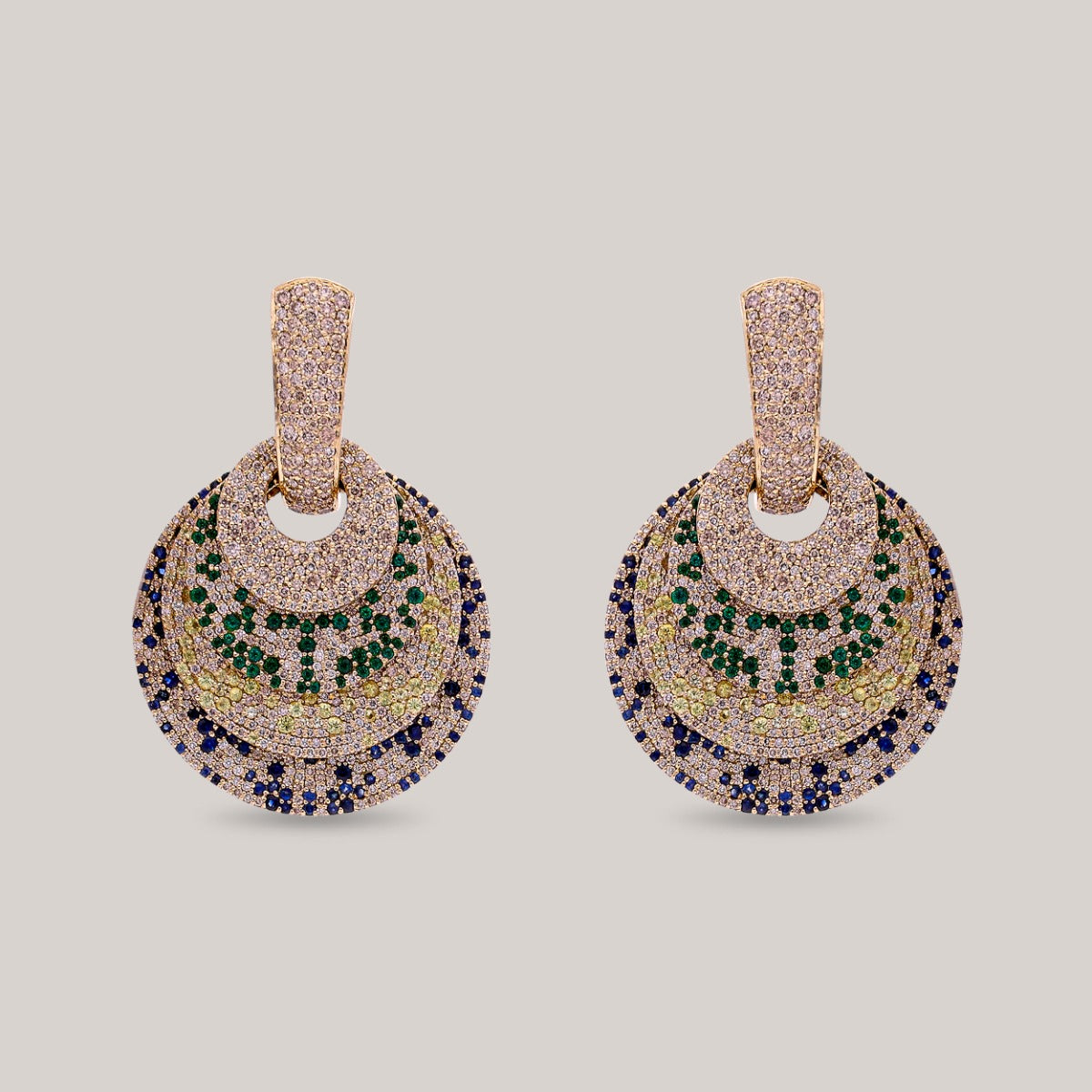 Royal Circles Diamond Earrings