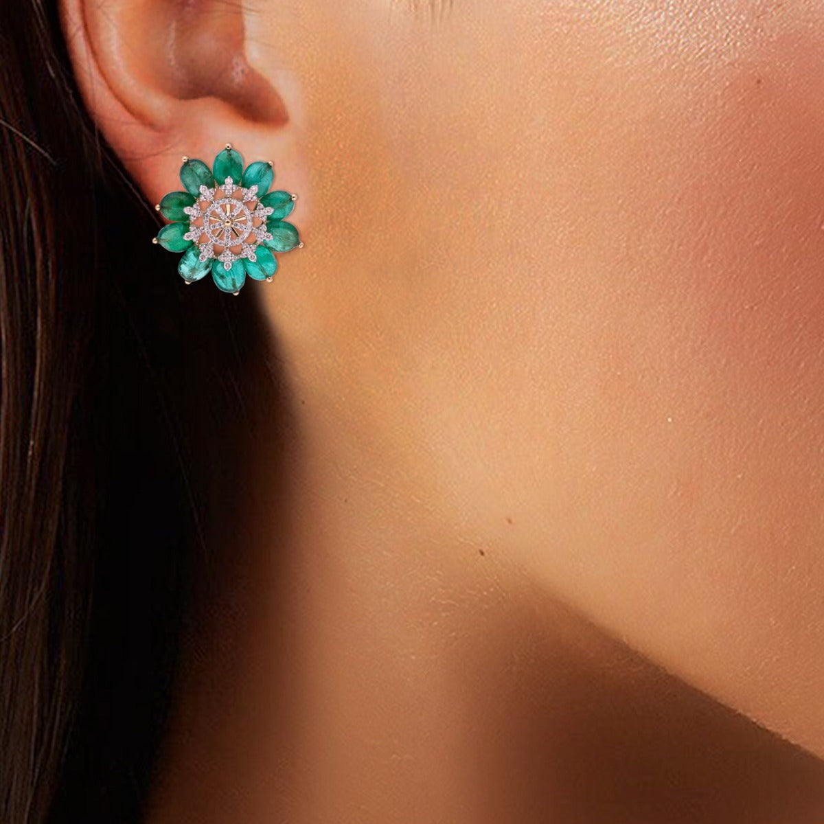 Green Serenity Diamond Necklace Set